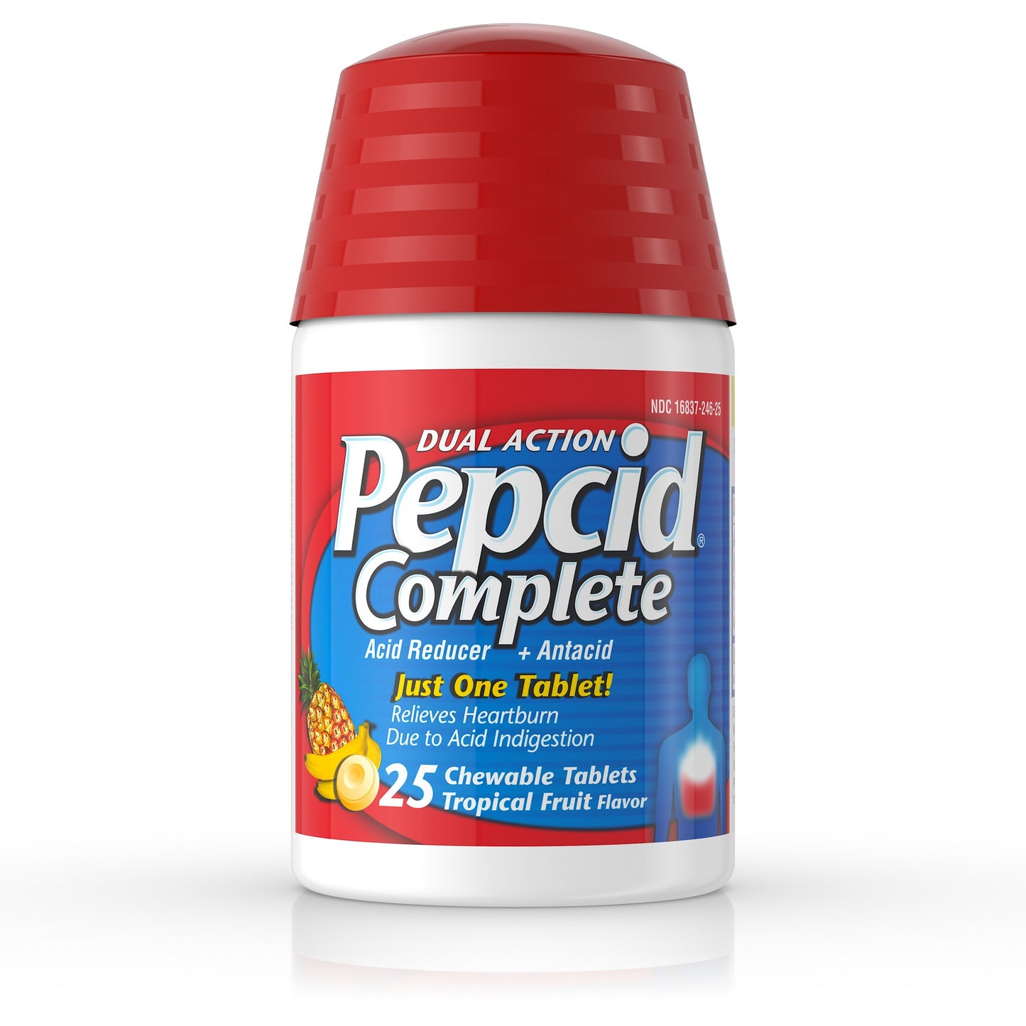 PEPCID COMPLETE CHEWS TROPICAL FRUIT 25
