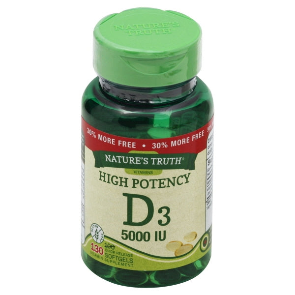 VITAMIN D3 SOFTGEL 5000 IU 130 NT