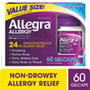ALLEGRA ADULT 24 HR GELCAP 180 MG 60 OTC