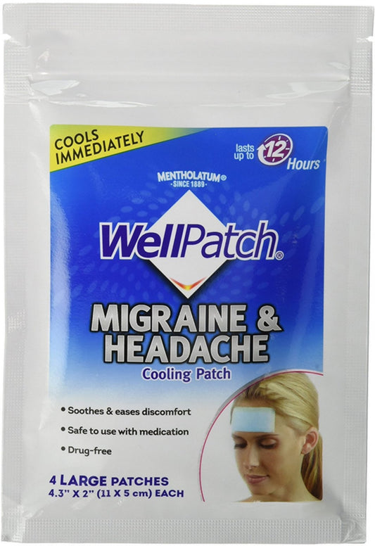 WELLPATCH MIGRAINE COOLING HEADACHE PATCH 4