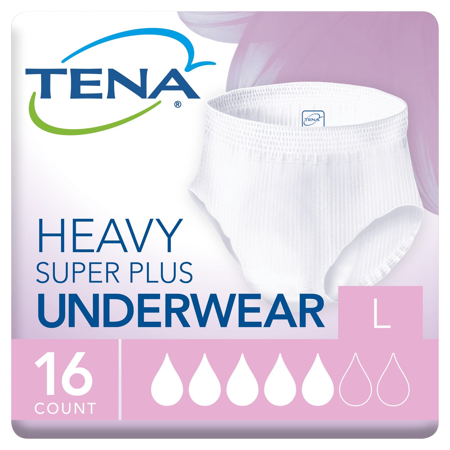 TENA HEAVY PROTECT U/WEAR WOM SUPER + LG 16