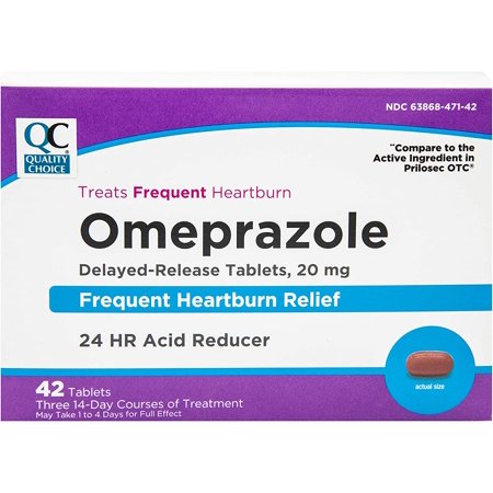QC OMEPRAZOLE TAB 20 MG 42
