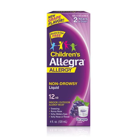 ALLEGRA CHILD 30MG 12HR ORAL SUS 4 OZ GRAPE