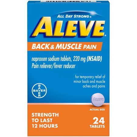 ALEVE BACK & MUSCLE PAIN TAB 24