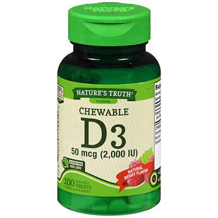 VITAMIN D CHEWABLE TAB 2000 IU 50 MG 100 NT