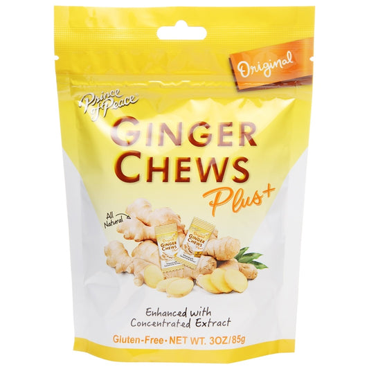 GINGER CHEWS PLUS ORIGINAL 3 OZ