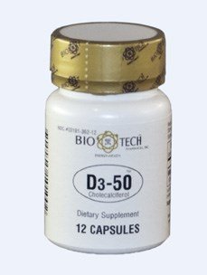 BIO-TECH VITAMIN D3-50 (50000IU) CAP 12