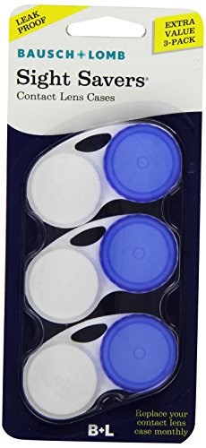 SIGHT SAVERS CONTACT LENS CASE 3 PK