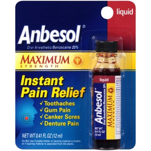 ANBESOL MAXIMUM STRENGTH ANTISEPTIC 0.41 OZ
