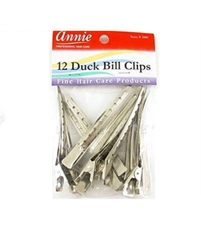 ANNIE DUCK BILL CLIPS 12 #3168