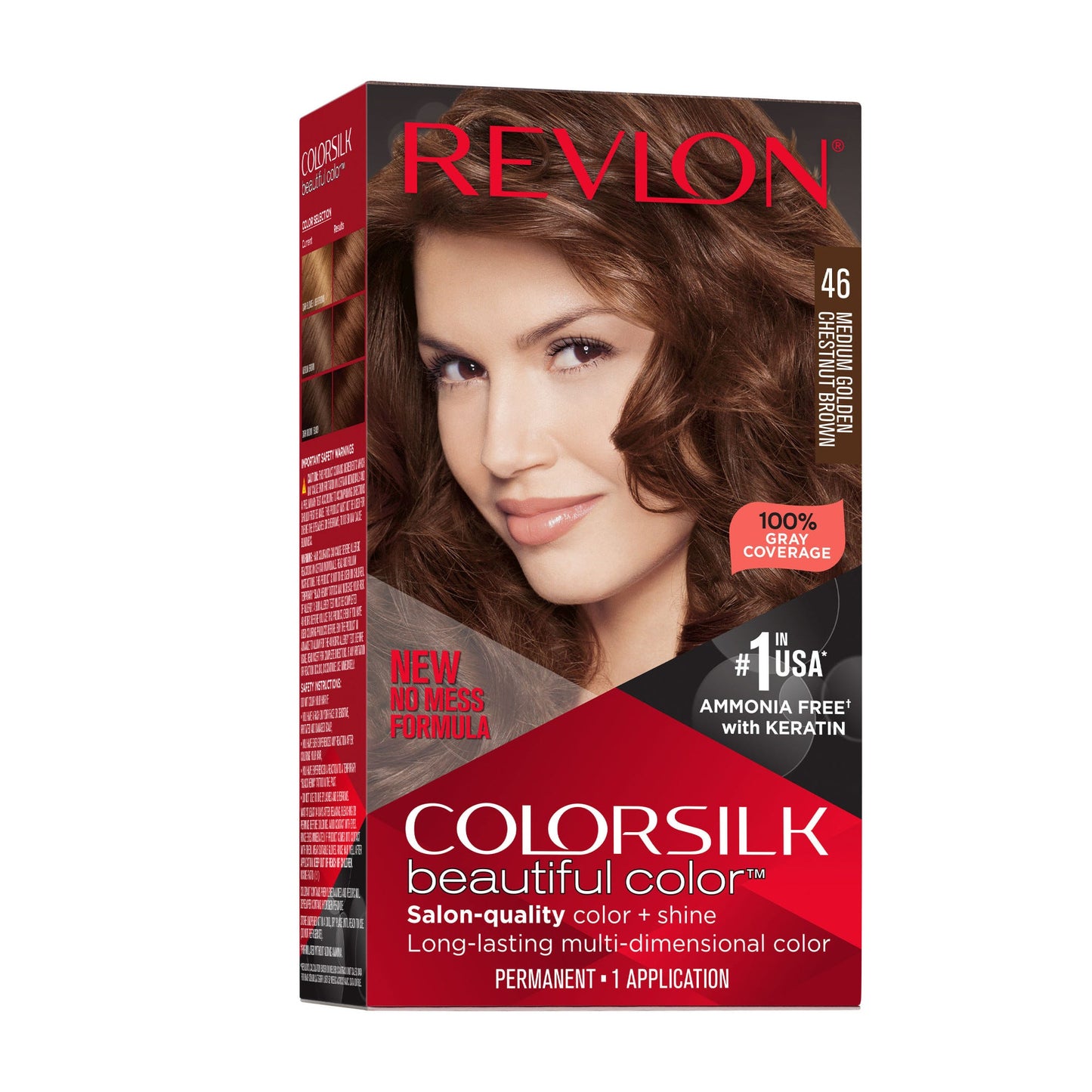 REVLON COLORSILK 46 MED GOLDEN CHESNUT BROWN