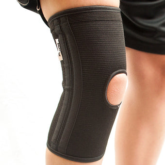 KNEE BRACE STABILIZER ELASTIC BLK S/MD 12-16"