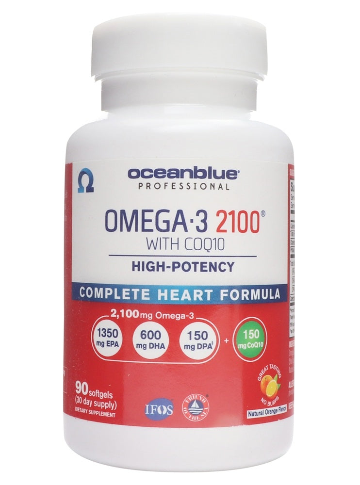 OCEANBLUE PROF OMEGA3 W/COQ10 2100MG S/GEL 90