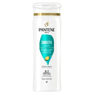 PANTENE SMOOTH & SLEEK SHAMP 2N1 12 OZ