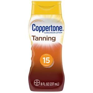 COPPERTONE TANNING LOTION SPF 15 8 OZ