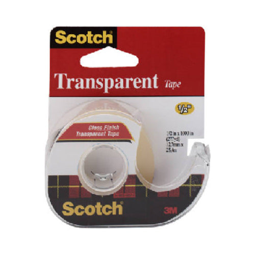 SCOTCH TAPE TRANSPARENT 1/2 X 500"