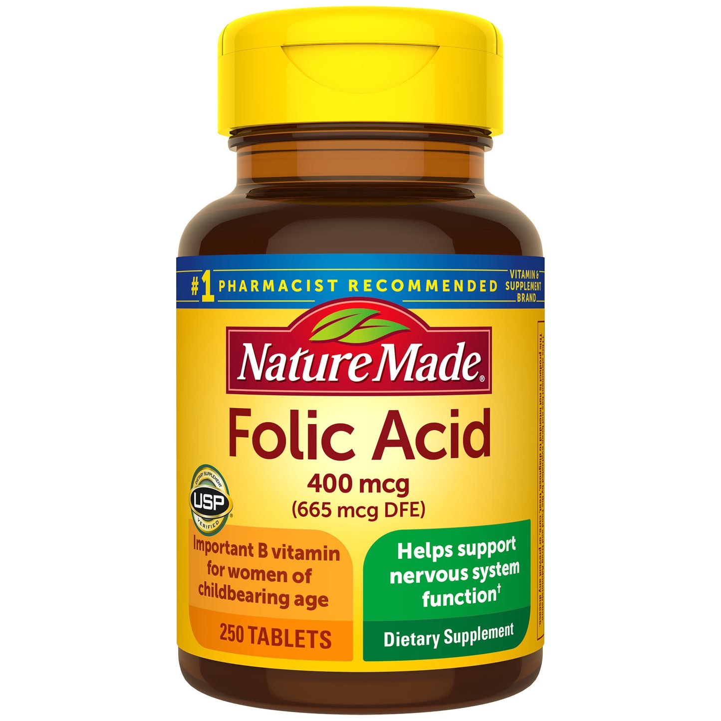 FOLIC ACID TAB 400 MCG 250 NM 1274