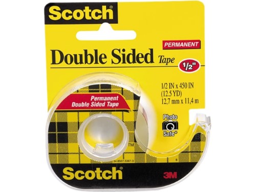 SCOTCH TAPE DOUBLE STK 1/2 X 450" #137