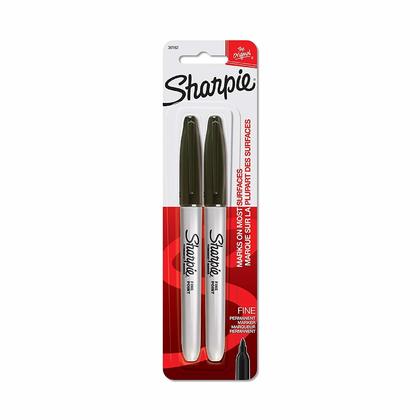 SHARPIE PEN FINE BLACK 2 PK