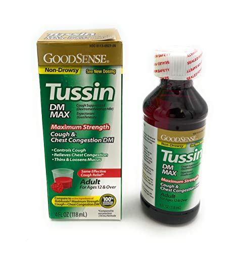 GS TUSSIN DM MAX COUGH & CHEST CONG RASPB 4OZ