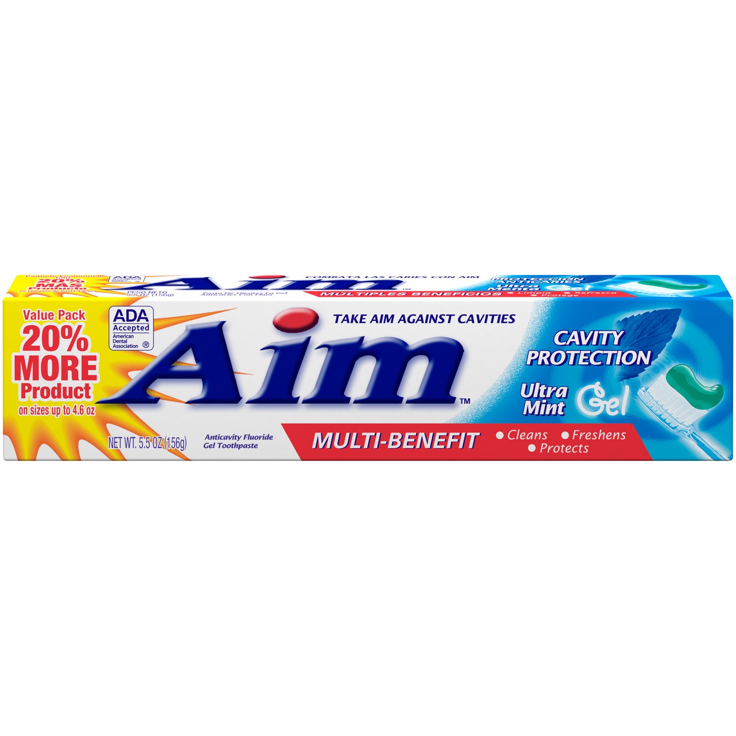 AIM CAVITY PROTECTION MINT GEL T/PASTE 5.5 OZ