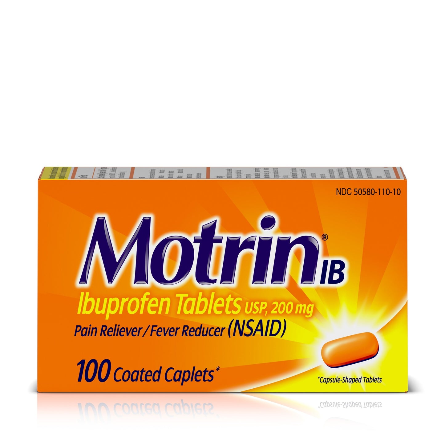 MOTRIN IB CAPLET 200 MG 100