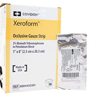 XEROFORM PETROLATUM GAUZE 1 X 8" (50)
