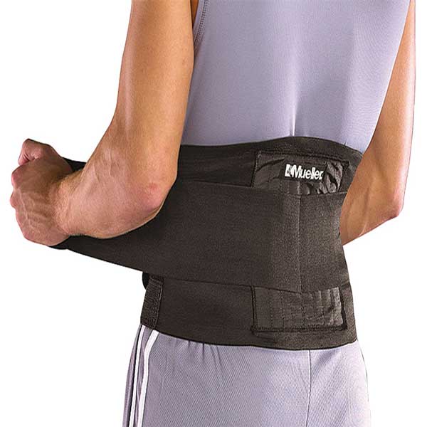 BACK BRACE LUMBAR ADJUSTABLE BLK OSFM 28-50"