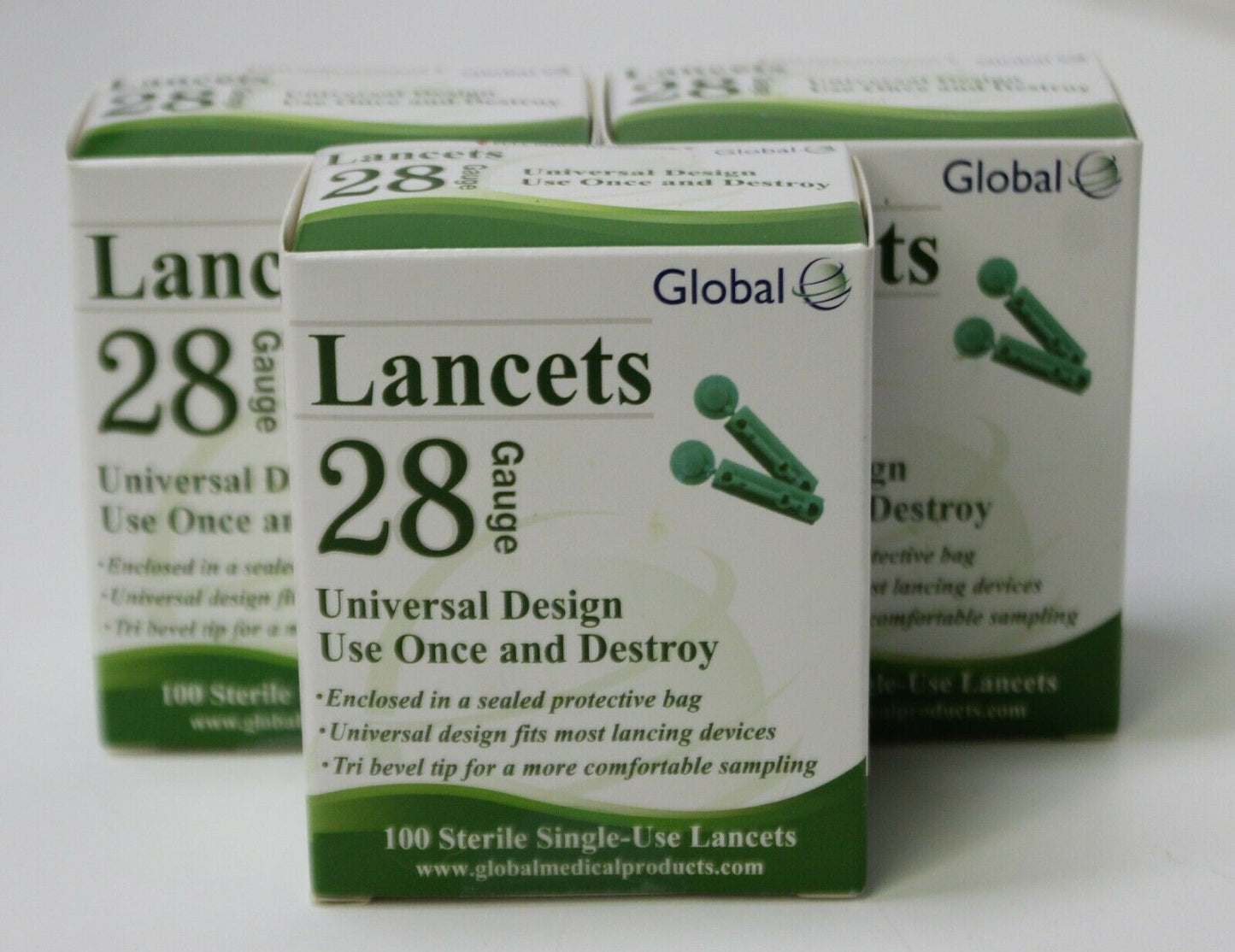 LANCET GLOBAL UNIVERSAL 28 G BX/100