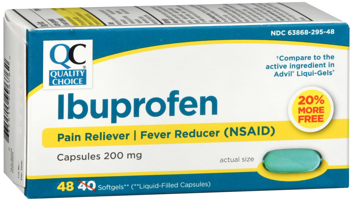 QC IBUPROFEN SOFTGEL 200 MG BONUS PACK 48