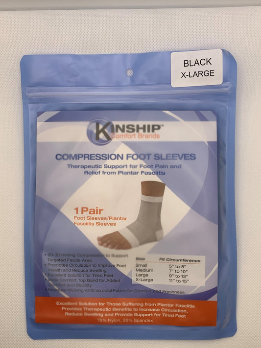 COMPRESSION FOOT SLEEVE PF KACTIVE BLK XL PR