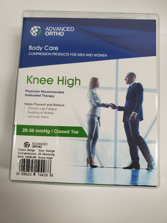 KNEE HIGH 20-30 UNISEX CT BEIGE XL AO