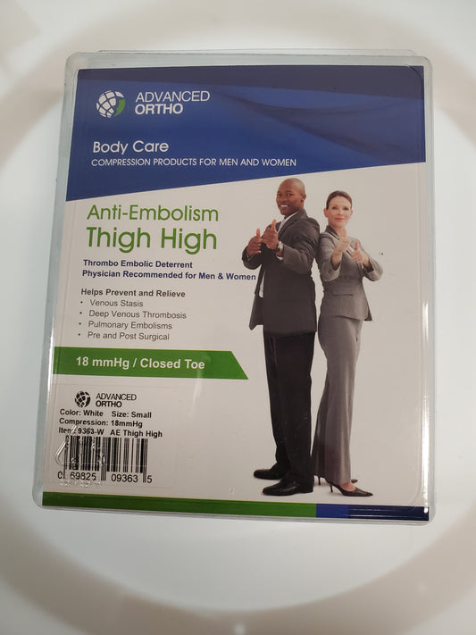 ANTI EMBOLISM THIGH 18 CT WHITE SM AO