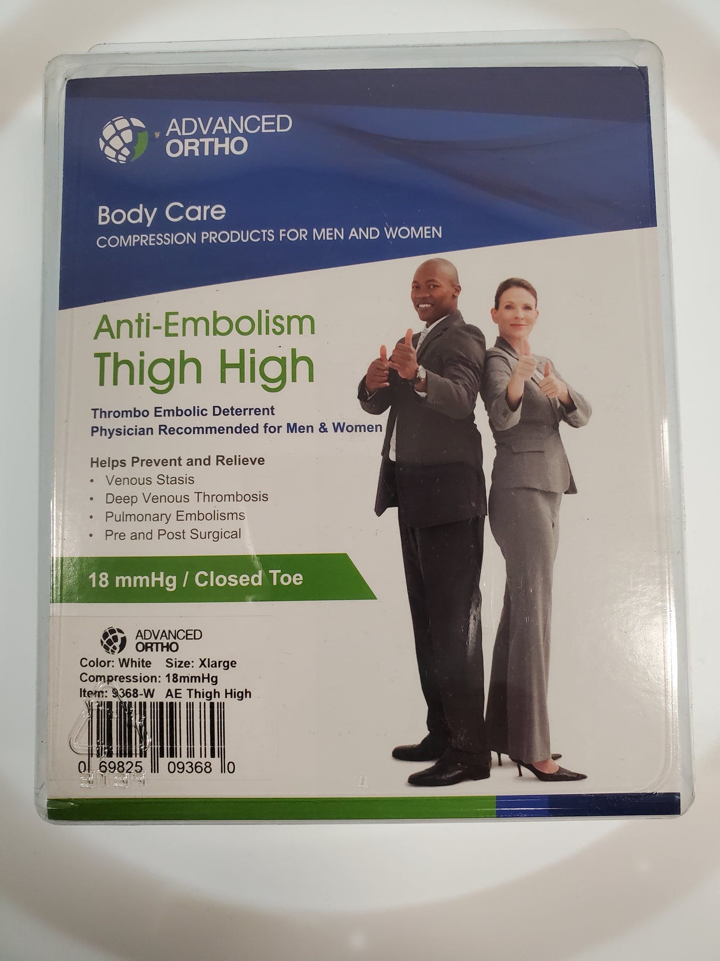 ANTI EMBOLISM THIGH 18 CT WHITE XL AO