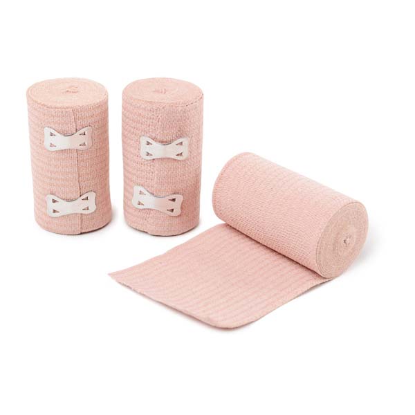 BANDAGE ELASTIC W/VELCRO BEIGE 4" AO
