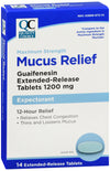 QC GUAIFENESIN ER TAB 1200 MG 14