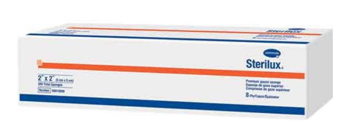 STERILUX GAUZE SPONGE NS 8 PLY 2 X 2 (200)