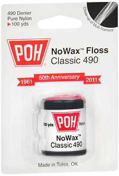 POH DENTAL FLOSS UNWAXED 100 YD