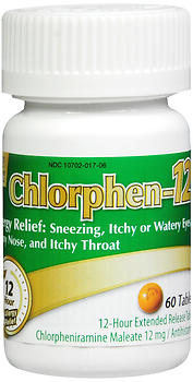 CHLORPHEN 12 ER TAB 12 MG 60 ALPHAV