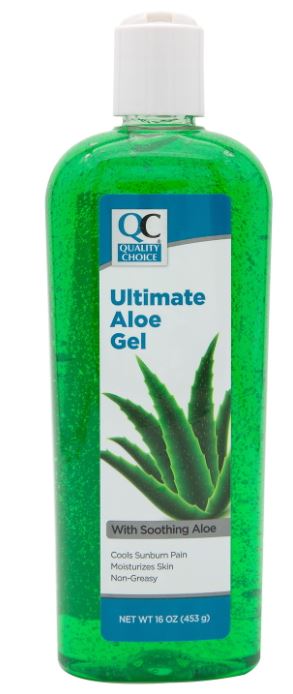 QC AFTER SUN ALOE VERA GREEN GEL 16 OZ