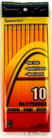 PENCIL #2 10 PK