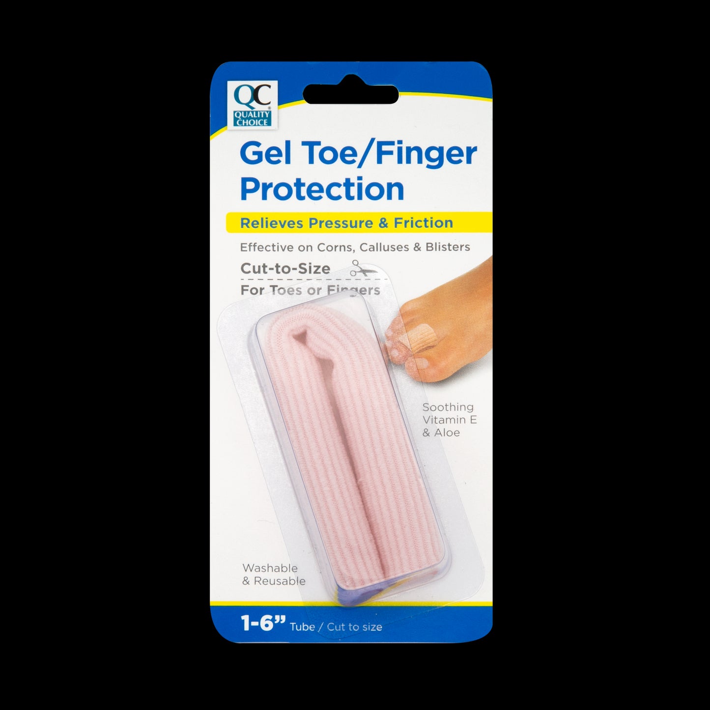 QC GEL TOE/FINGER PROTECTOR CUT TO SIZE PK/1