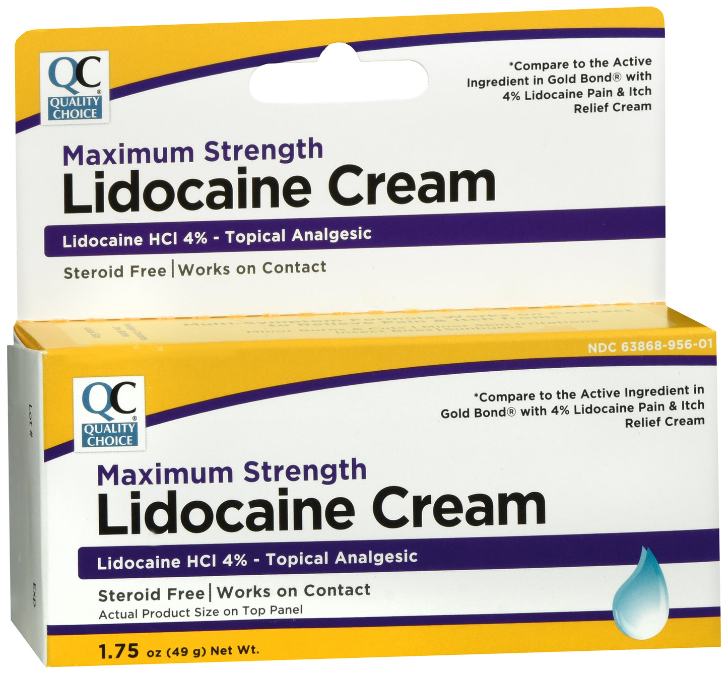 QC PAIN & ITCH CREAM W/LIDOCAINE 1.75 OZ