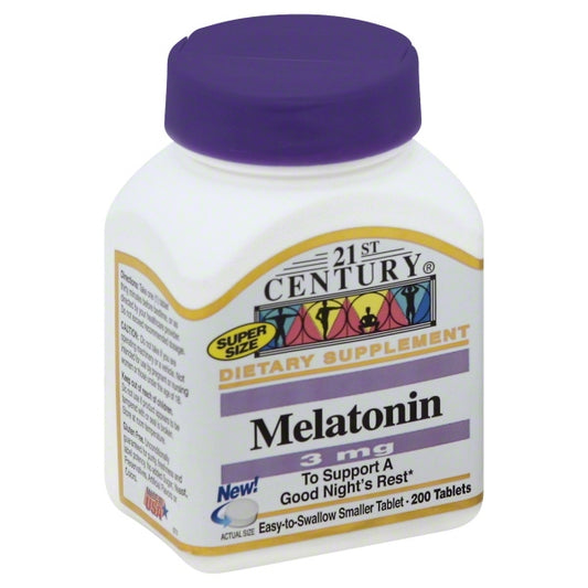 21ST CENTURY MELATONIN 3 MG TAB 200