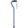 CANE ALUM OFFSET CUSH W/STRAP BLUE WAVE