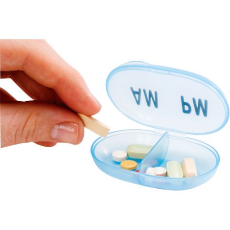 PILL CASE POCKET MED AM/PM