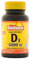 VITAMIN D-3 SOFTGEL 5000 IU (125 MCG) 60 SUND