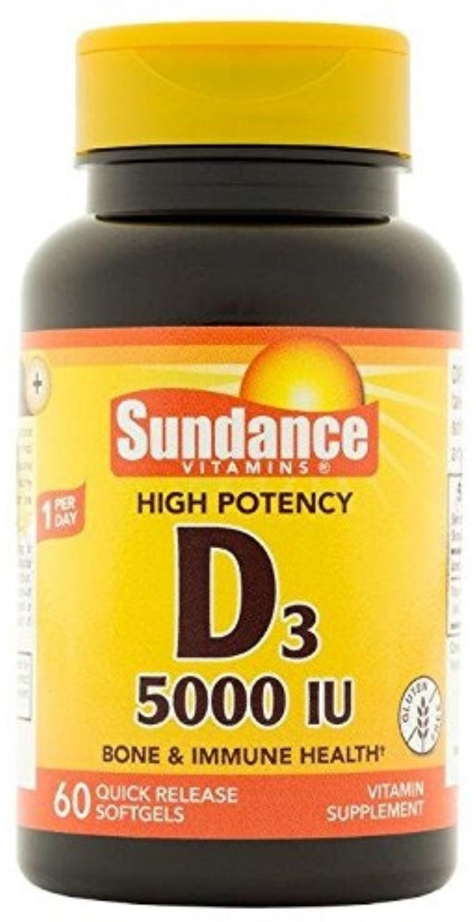 VITAMIN D-3 SOFTGEL 5000 IU (125 MCG) 60 SUND