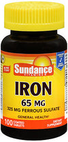 FERROUS SULFATE IRON TAB 65 MG 100 SUNDANCE