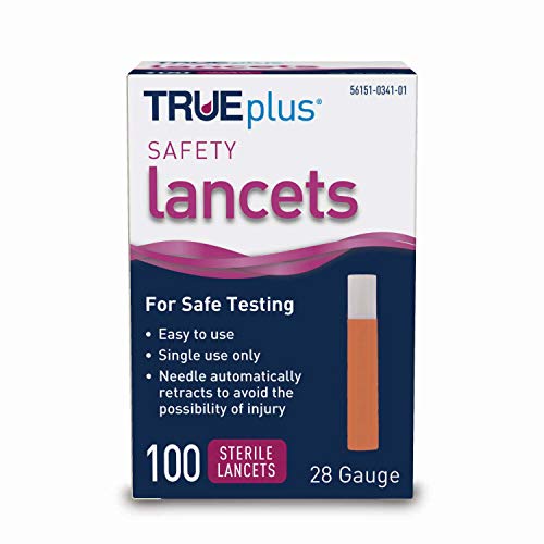 TRUE PLUS MINI SAFETY LANCET 28G BX/100